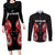 Custom Rugby New Zealand Couples Matching Long Sleeve Bodycon Dress and Long Sleeve Button Shirt Baby Black Go Champions
