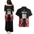Custom Rugby New Zealand Couples Matching Puletasi and Hawaiian Shirt Baby Black Go Champions