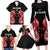 Custom Rugby New Zealand Family Matching Long Sleeve Bodycon Dress and Hawaiian Shirt Baby Black Go Champions