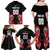 Custom Rugby New Zealand Family Matching Off Shoulder Maxi Dress and Hawaiian Shirt Baby Black Go Champions
