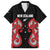 Custom Rugby New Zealand Family Matching Off Shoulder Maxi Dress and Hawaiian Shirt Baby Black Go Champions
