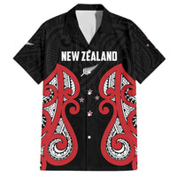 Custom Rugby New Zealand Hawaiian Shirt Baby Black Go Champions