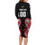 Custom Rugby New Zealand Long Sleeve Bodycon Dress Baby Black Go Champions