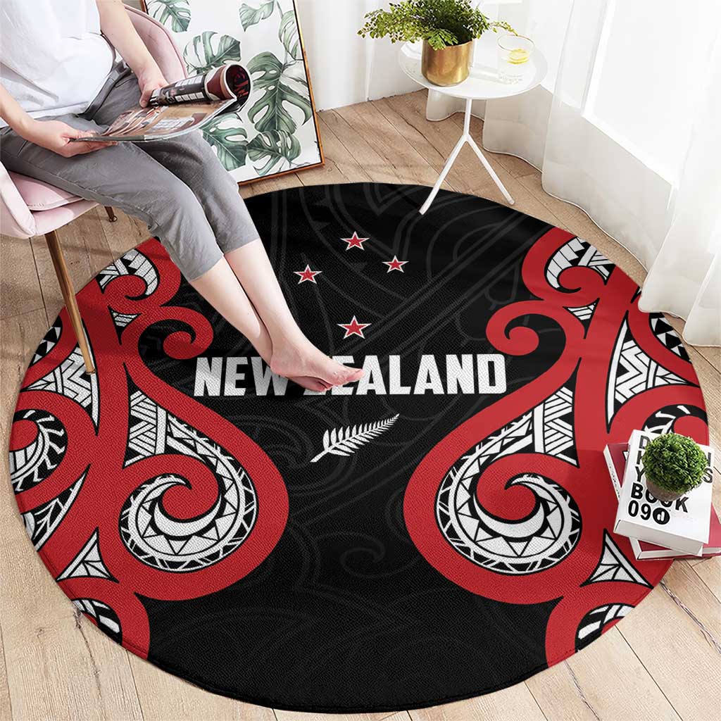 Rugby New Zealand Round Carpet Baby Black Go Champions