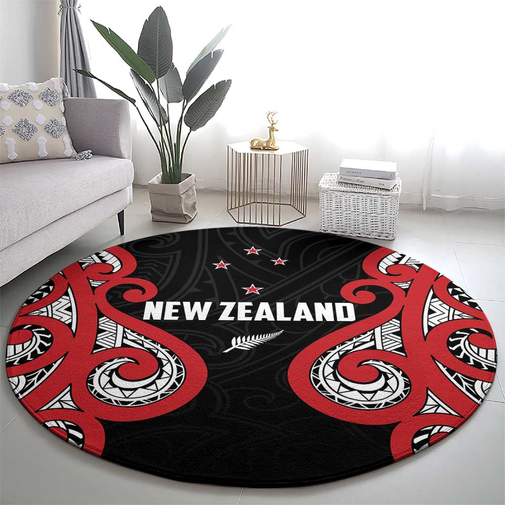 Rugby New Zealand Round Carpet Baby Black Go Champions