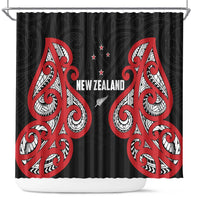 Rugby New Zealand Shower Curtain Baby Black Go Champions