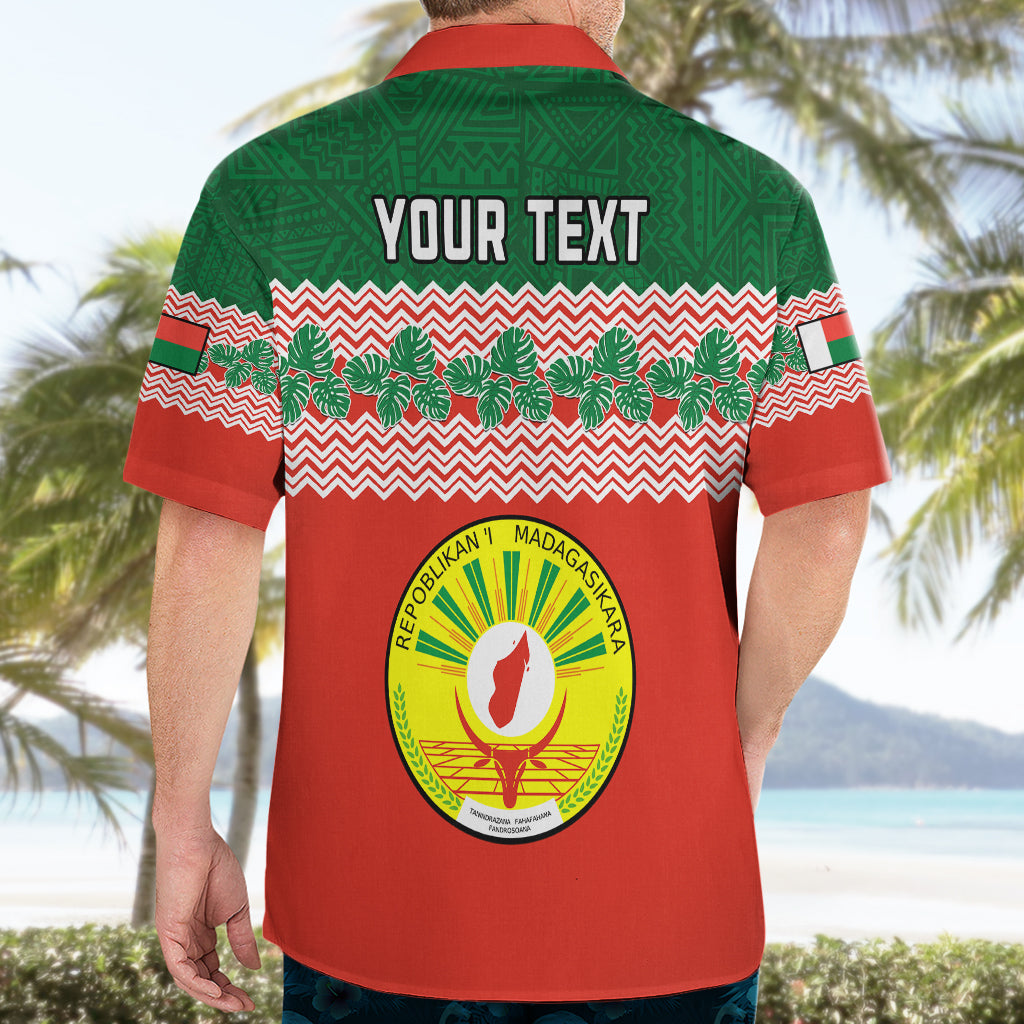 Personalised Madagascar Hawaiian Shirt Madagasikara Seal Baobab African Pattern - Wonder Print Shop