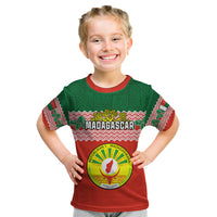 Personalised Madagascar Kid T Shirt Madagasikara Seal Baobab African Pattern - Wonder Print Shop