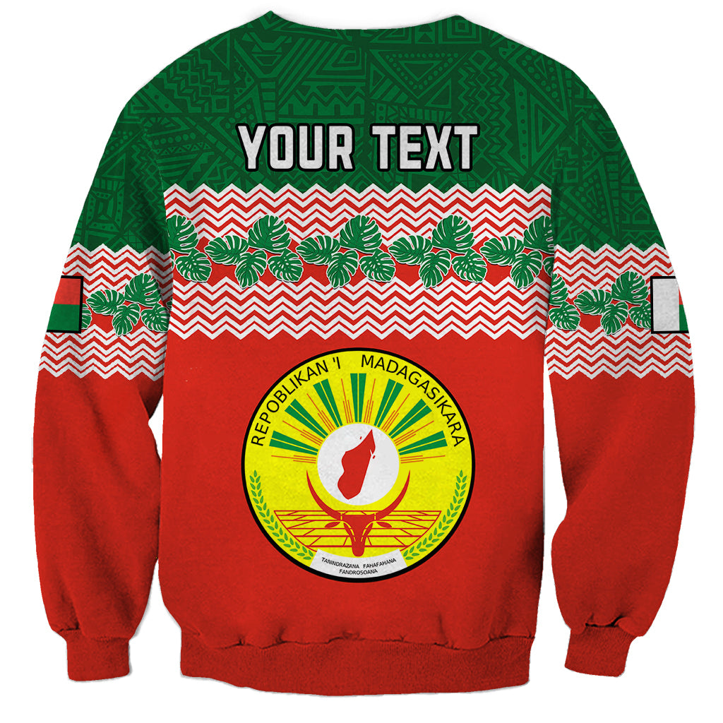 Personalised Madagascar Sweatshirt Madagasikara Seal Baobab African Pattern - Wonder Print Shop