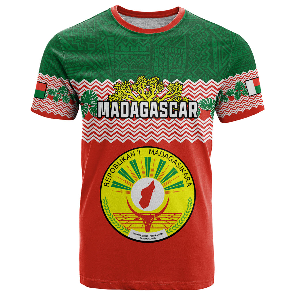 Personalised Madagascar T Shirt Madagasikara Seal Baobab African Pattern - Wonder Print Shop