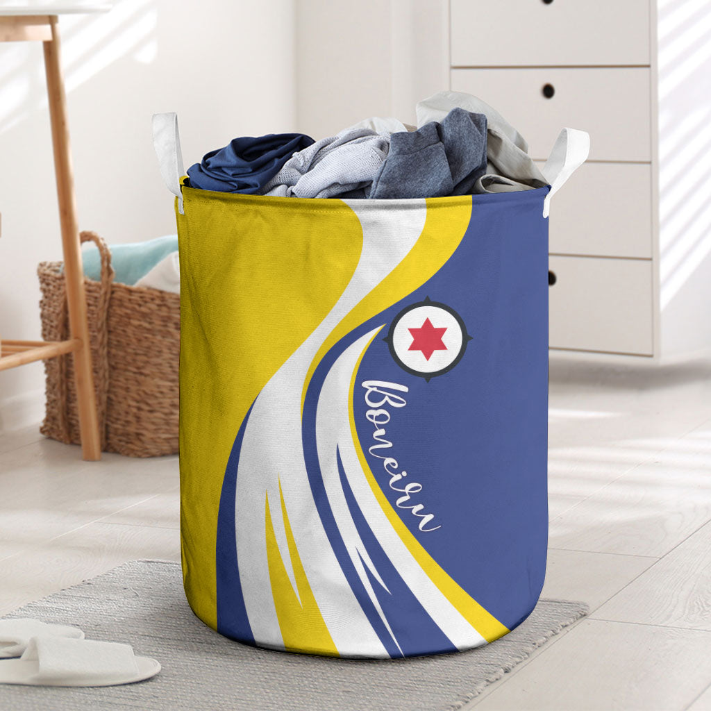 Boneiru Flag Stylized Laundry Basket