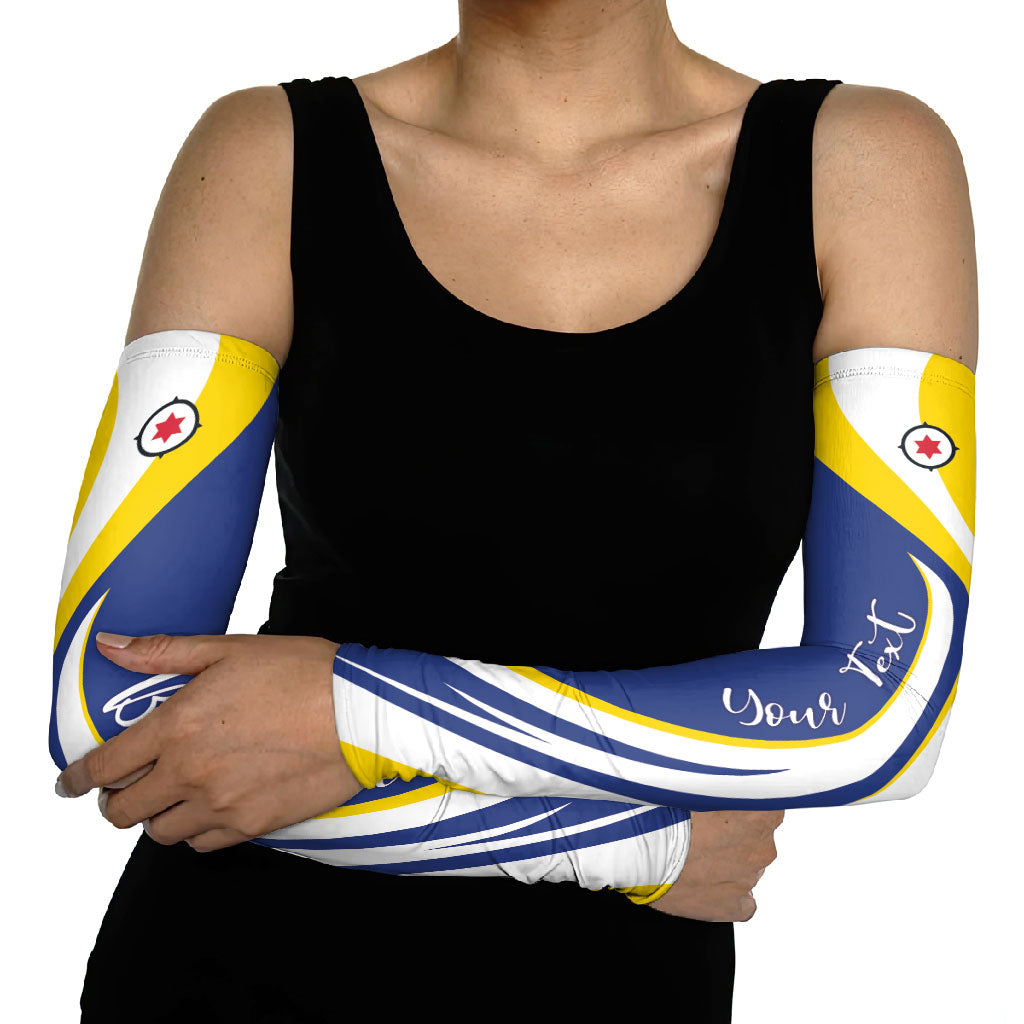 Personalized Boneiru Flag Stylized Arm Sleeves