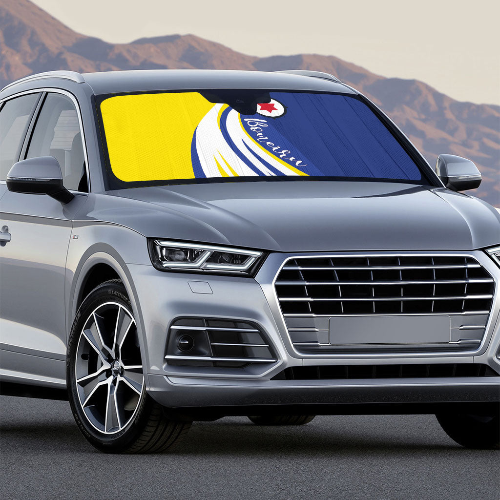 Boneiru Flag Stylized Auto Sun Shade