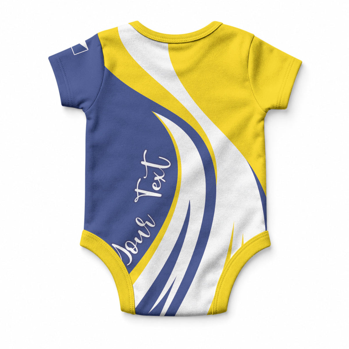 Personalized Boneiru Flag Stylized Baby Onesie