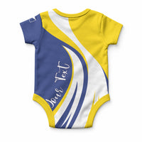Personalized Boneiru Flag Stylized Baby Onesie