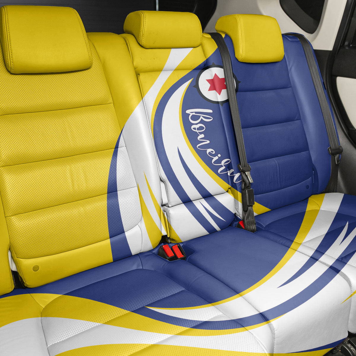 Boneiru Flag Stylized Back Car Seat Cover