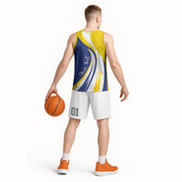 Personalized Boneiru Flag Stylized Basketball Jersey