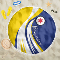 Boneiru Flag Stylized Beach Blanket
