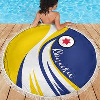Boneiru Flag Stylized Beach Blanket