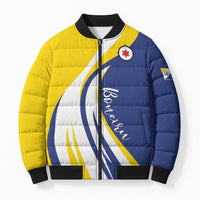 Personalized Boneiru Flag Stylized Bomber Puffer Jacket