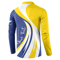 Personalized Boneiru Flag Stylized Button Sweatshirt