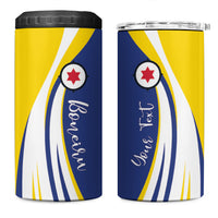Personalized Boneiru Flag Stylized 4 in 1 Can Cooler Tumbler
