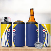 Personalized Boneiru Flag Stylized 4 in 1 Can Cooler Tumbler