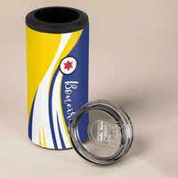 Personalized Boneiru Flag Stylized 4 in 1 Can Cooler Tumbler