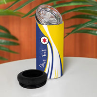 Personalized Boneiru Flag Stylized 4 in 1 Can Cooler Tumbler