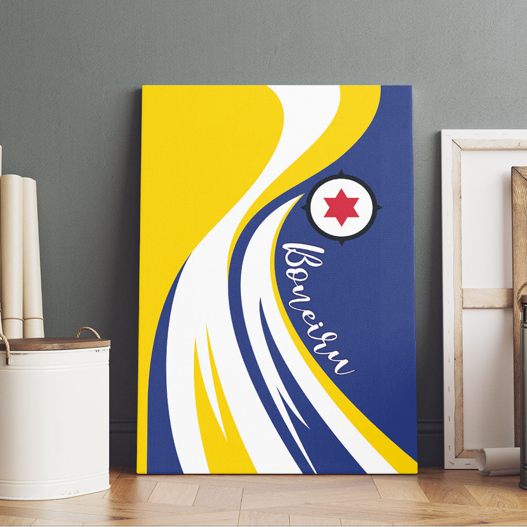 Boneiru Flag Stylized Canvas Wall Art