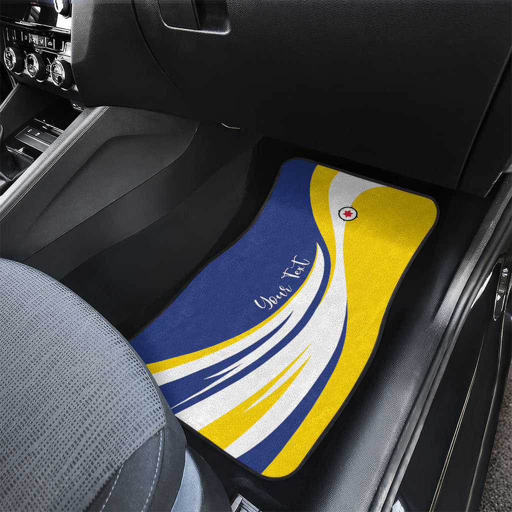 Personalized Boneiru Flag Stylized Car Mats