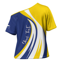 Personalized Boneiru Flag Stylized Cross Shoulder Shirt