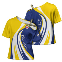 Personalized Boneiru Flag Stylized Cross Shoulder Shirt