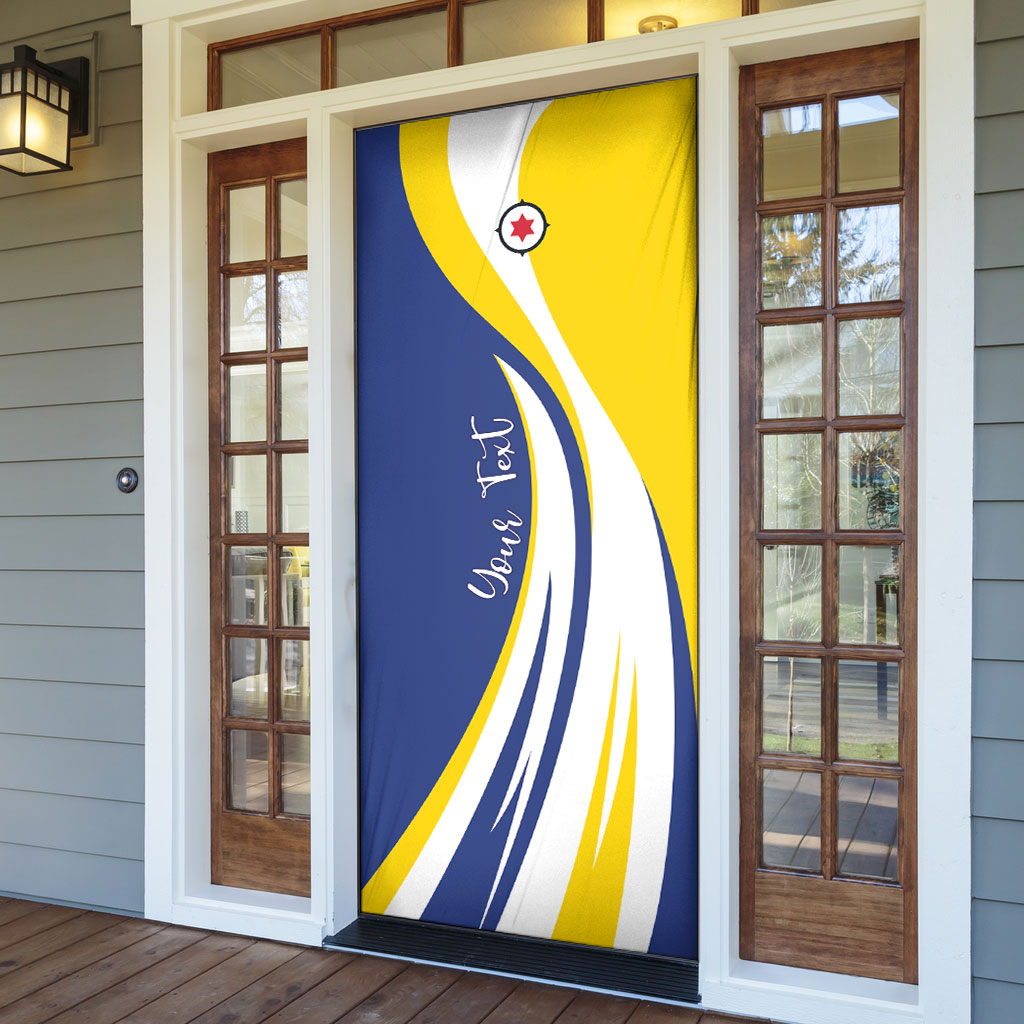 Personalized Boneiru Flag Stylized Door Cover