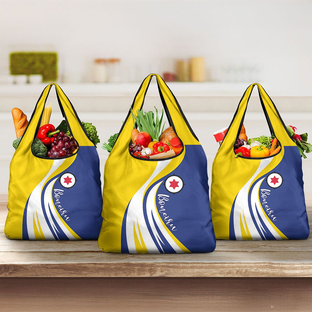 Boneiru Flag Stylized Grocery Bag