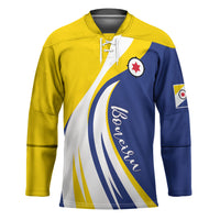 Personalized Boneiru Flag Stylized Hockey Jersey