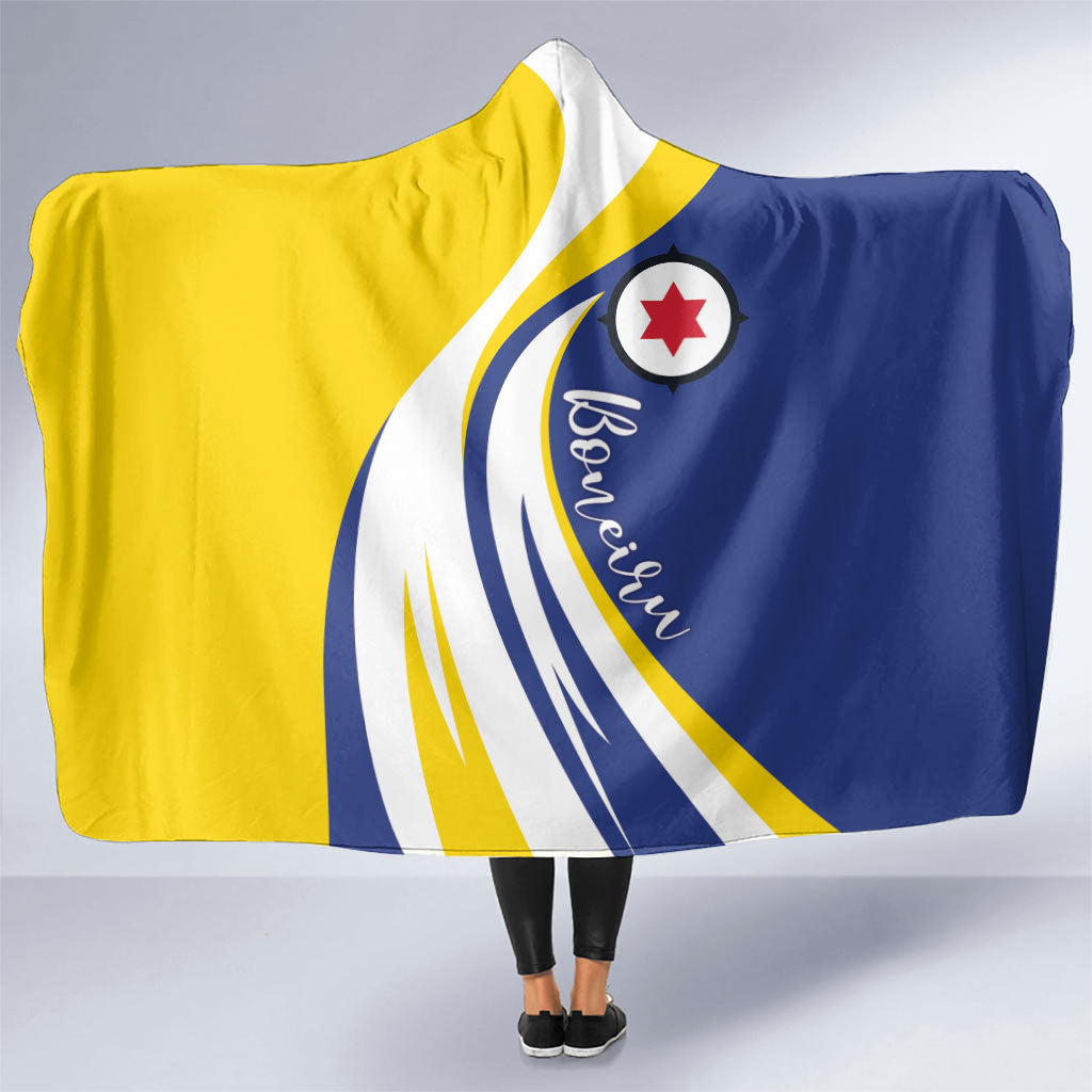 Boneiru Flag Stylized Hooded Blanket