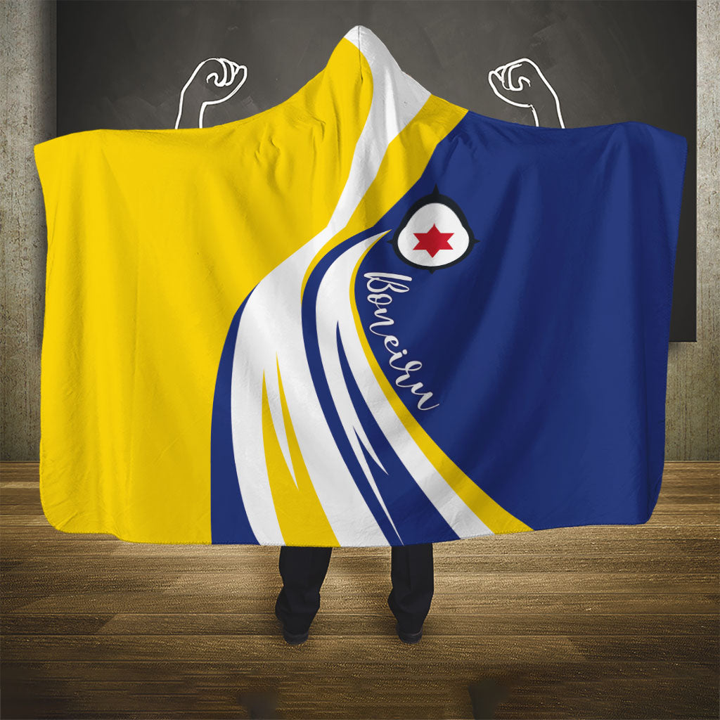 Boneiru Flag Stylized Hooded Blanket
