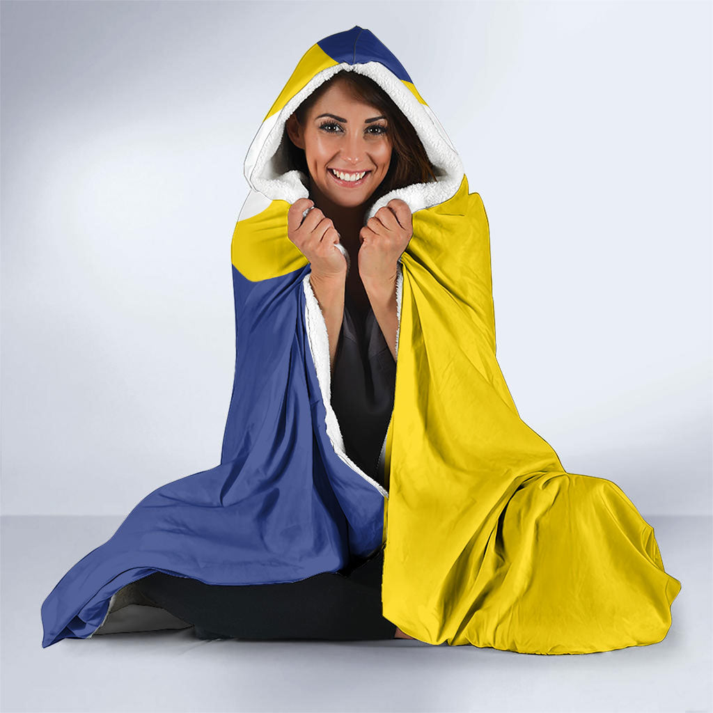 Boneiru Flag Stylized Hooded Blanket