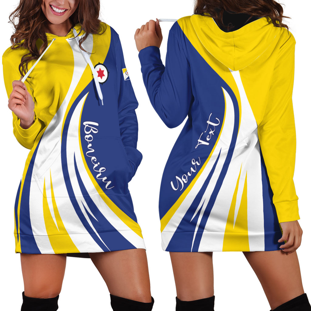Personalized Boneiru Flag Stylized Hoodie Dress