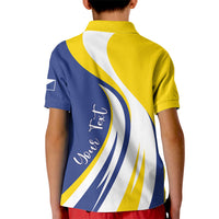 Personalized Boneiru Flag Stylized Kid Polo Shirt