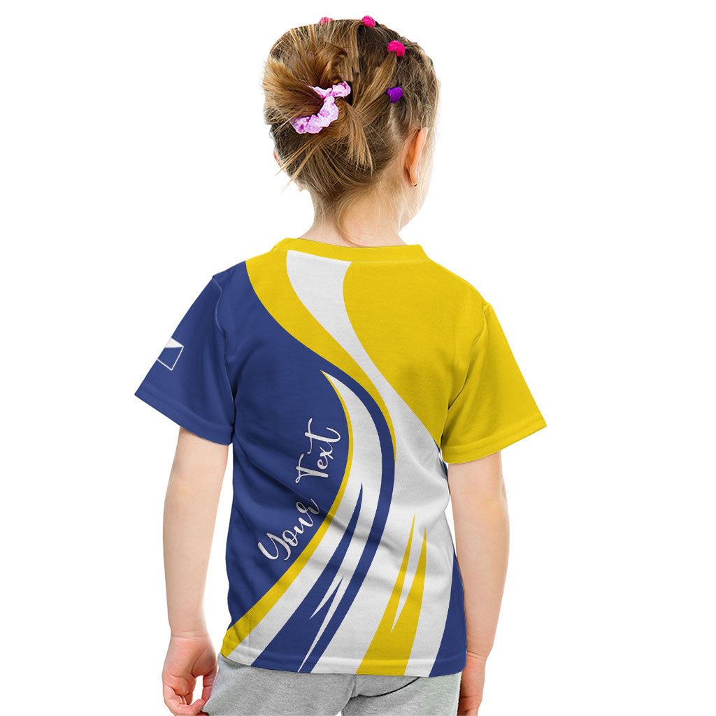 Personalized Boneiru Flag Stylized Kid T Shirt