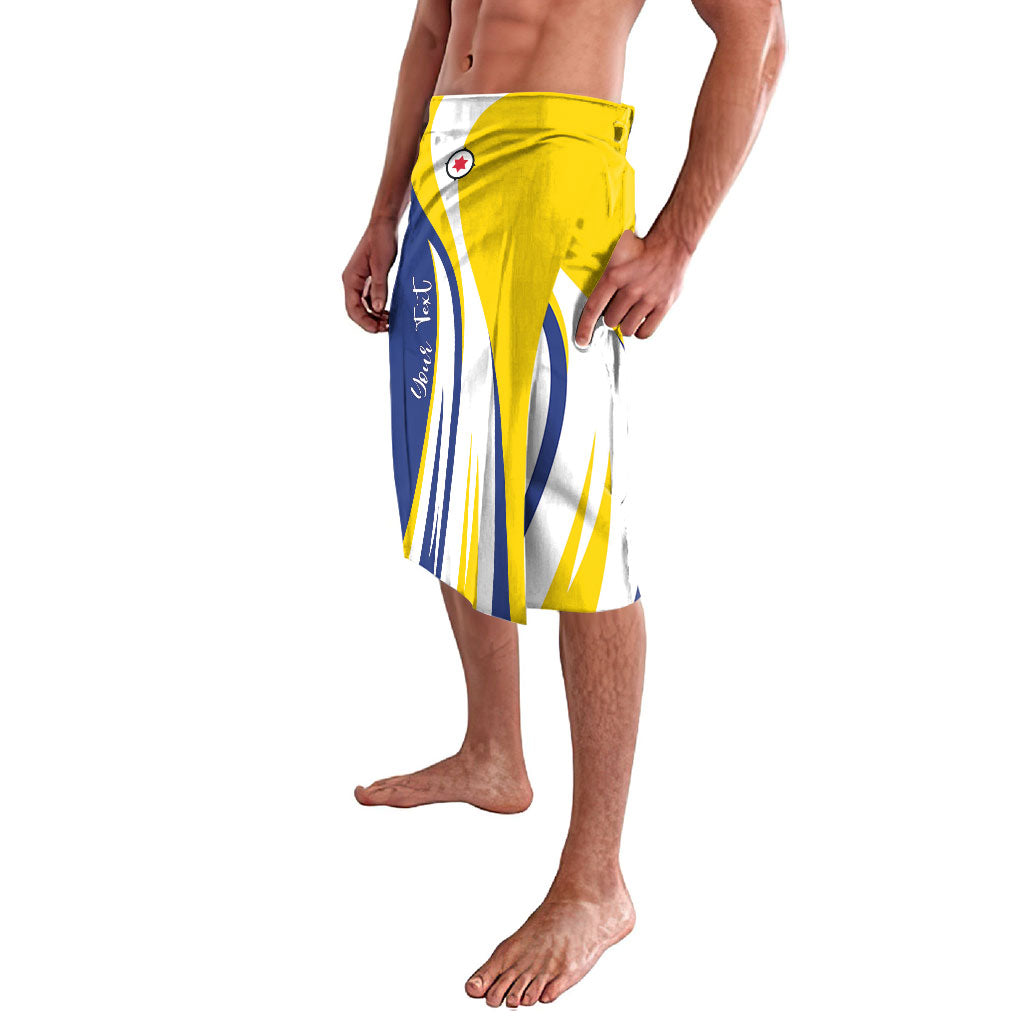 Personalized Boneiru Flag Stylized Lavalava