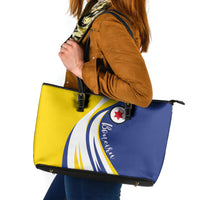 Boneiru Flag Stylized Leather Tote Bag