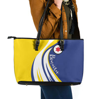 Boneiru Flag Stylized Leather Tote Bag