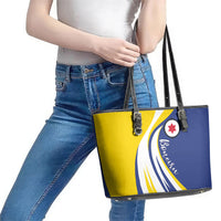 Boneiru Flag Stylized Leather Tote Bag
