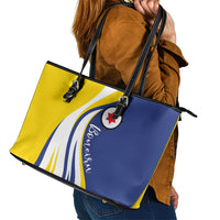 Boneiru Flag Stylized Leather Tote Bag
