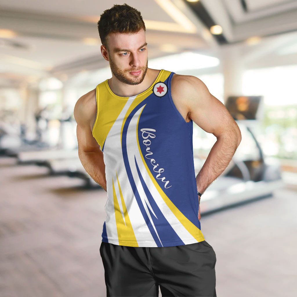 Personalized Boneiru Flag Stylized Men Tank Top