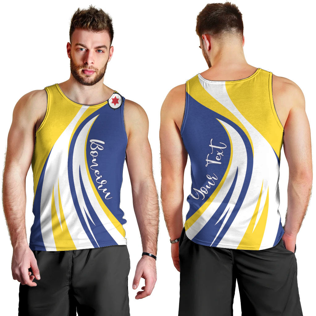 Personalized Boneiru Flag Stylized Men Tank Top