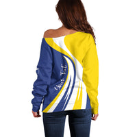 Personalized Boneiru Flag Stylized Off Shoulder Sweater